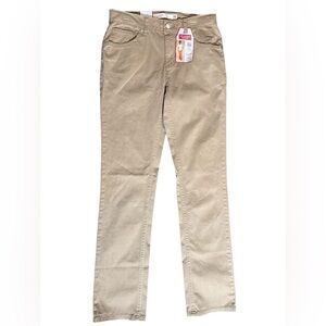 💜 NWT Levi Strauss Boys Slim Fit Chino Pants Size 16 Reg Kahki
